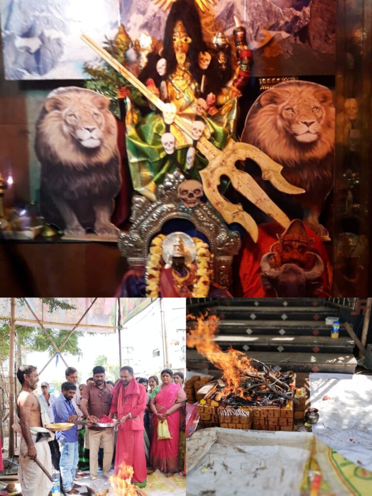 శ్రీ కనకదుర్గ అమ్మవారి నవరాత్రుల్లో భాగంగా 9వ రోజు   మహిషాసురమర్దనీ దేవిగా అమ్మవారు